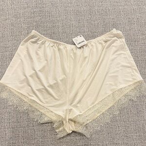 Free People Lace Trim Sleep Shorts